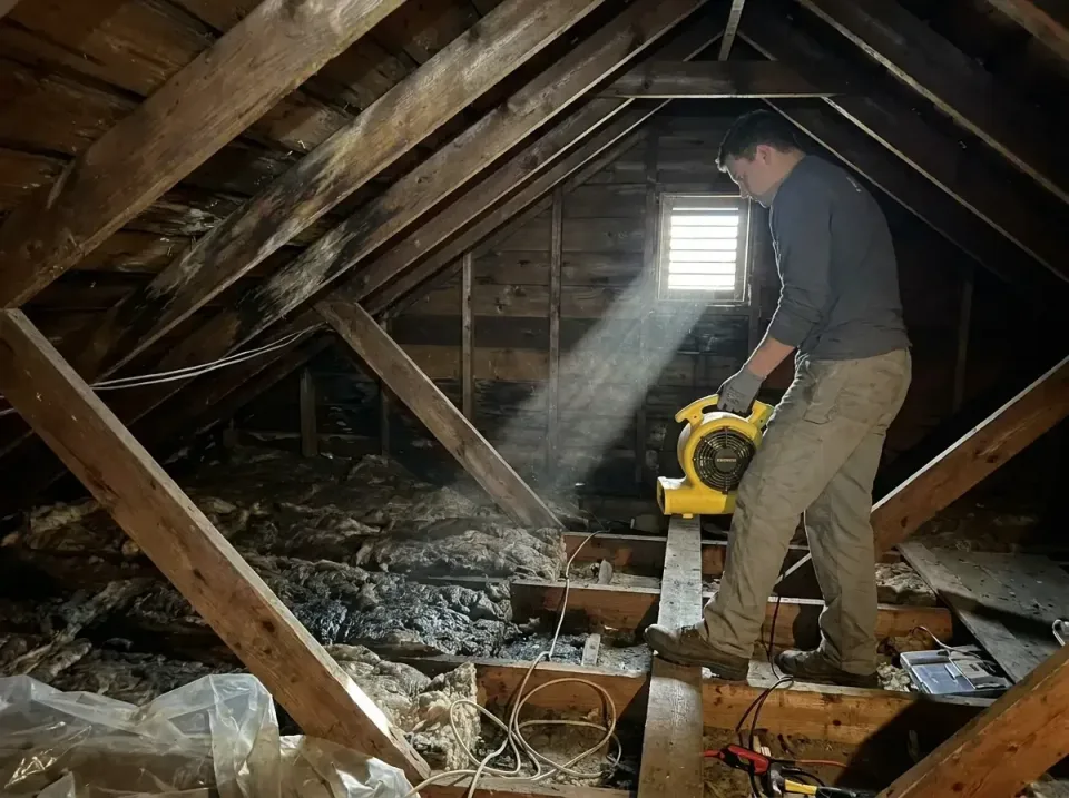 attic-water-damage-drying-proc-007 — frequently asked questions, Emergency Water Extraction & 24/7 Flood Response in Charles…